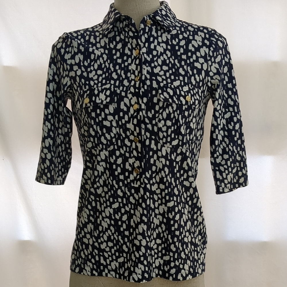 Jude Connelly "Jude Cloth" Navy Print Shirt